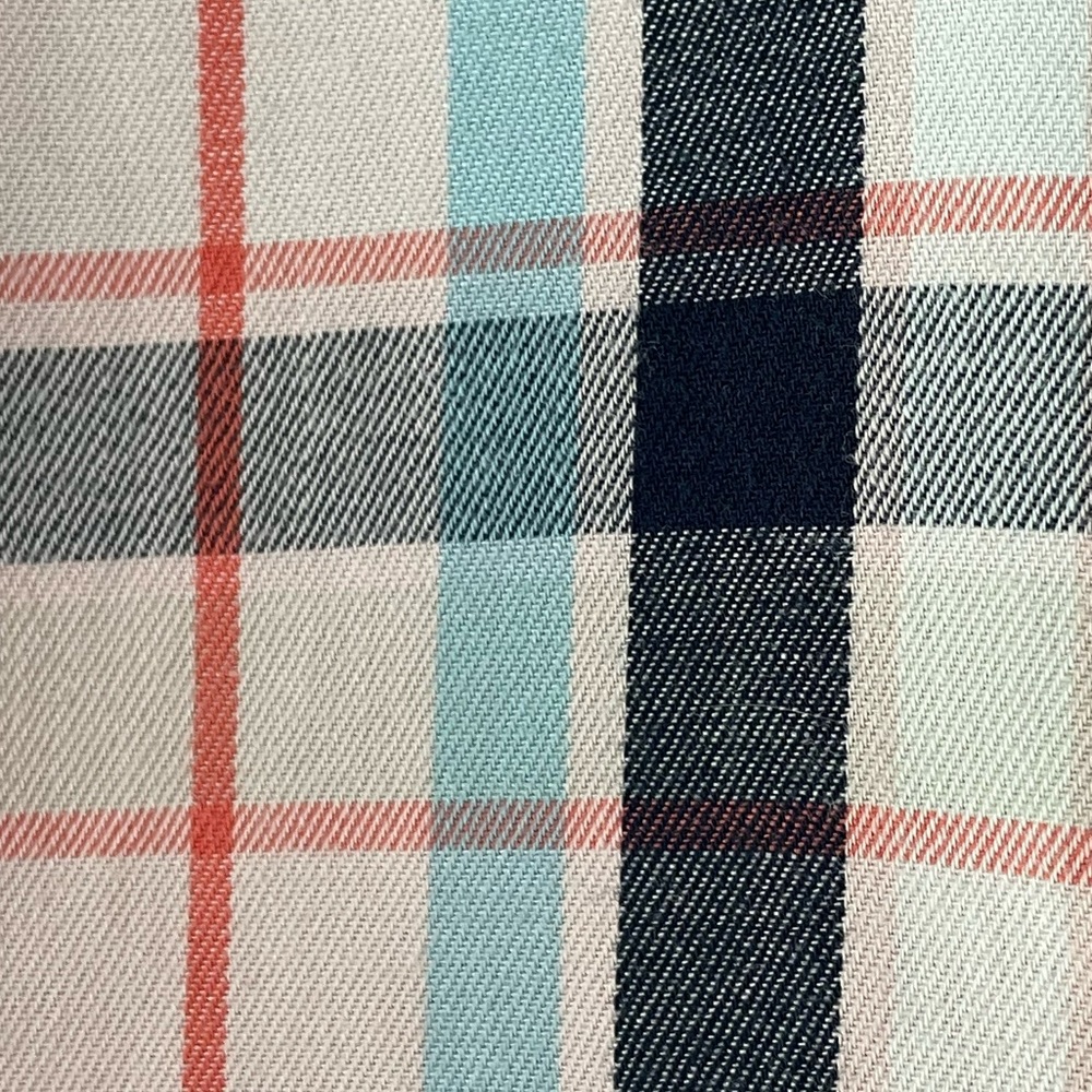 Prince & Fox plaid blue pink and red button-down shirt long sleeve, Sz M - Picture 3 of 12